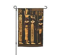 Petits drapeaux égyptiens anciens imprimés hiéroglyphes pour cour, jardin, drapeau épais pour porches, pelouses, résistant à la décoloration