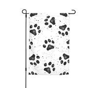 Petits drapeaux épais pour porches et pelouses - Motif patte de chien - Résistant à la décoloration