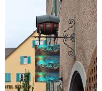 Petits drapeaux imprimés galaxie univers pour cour, jardin, drapeau épais pour porches, pelouses, résistant à la décoloration
