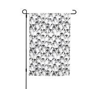 Petits drapeaux imprimés pingouins mignons pour cour, jardin, drapeau épais pour porches, pelouses, résistant à la décoloration