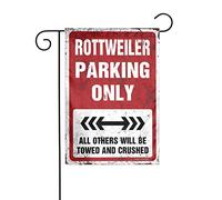 Petits drapeaux pour jardin Rottweiler Parking Only Drapeau de jardin d'été Drapeau de jardin Drapeaux de jardin