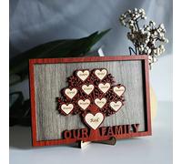 Petits-Enfants Arbre généalogique nom personnalisé Cadeau pour Grands-Parents Grand-mère Grand-père sur Coeurs Cadeau pour Grands-Parents Petit-Enfant Petit-Enfant Mimi fête des mères Cadeau de Noël