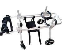 Petits et moyens chiens fauteuil roulant pour animaux handicapés fauteuil roulant quad vieux chien, chat, lapin, scooter de rééducation chien réglable 4 roues fauteuil roulant réglable pour animal de