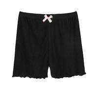 Petits Filles Short de Danse Respirant Culottes de Sécurité Eté Shorty Sous Robe Elastique Panty Modal Doux Slip Boxer avec N½uds Papillon Sous-vêtements Pantalons Sport Gym Vélo Cyclisme 3-10 Ans