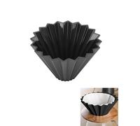 Petits Filtres à Café, Filtre Goutte à Café Origami, Filtre à Café, Filtre à Café Tasse Filtre à Café Portable Réutilisable En Résine Avec Design Cône Origami(Noir)