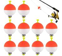 Petits Flotteurs De Pêche, Lot de Flotteurs À Clipser Rapide, Bouchons À Bouton Poussoir en Mousse EVA Forme Ovale pour La Pêche À La Perche Au Bar Et À La Truite