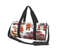 Petits garçons et filles dans des sacs de voyage et de sport de grande capacité, avec poignées en forme d'anneau, sacs à main et sacs à bagages ronds peuvent être utilisés par les hommes et les