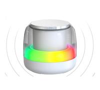Petits haut-parleurs | Mini lecteur de musique sans fil 5.0 avec lumière , portée de transmission de 10 mètres, lecteur de musique pour chambre à coucher, salon, camping, extérieur, piscine, fête