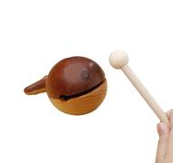 Petits instruments | Tambour en bois de dessin animé | Jouet à percussion en bois pour bureau, maison, armoires, méditation, femmes, hommes, travail, voyage