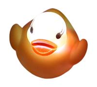 Petits Jouets De Canard pour - Figurines De Bain À Détection d'eau À LED en Caoutchouc, Miniatures De Douche pour Les Tout-Petits Éducatives avec des Effets Légers, des Objets De Collection D'