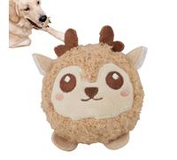 Petits jouets pour chiens avec grincement, boule interactive en forme d'animal pour chiens | jouet à mâcher pour tir à la corde pour chiots - pour tir à la corde, dentition, entraînement, mastic