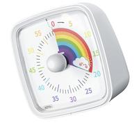 Petits minuteurs visuels éducatifs avec visage arc-en-ciel, visuels adaptés aux enfants avec motifs ludiques pour l'entraînement des enfants et des adultes