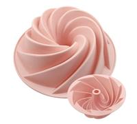 Petits moules à gâteau - Design en silicone du plateau de moulage en , Easy DeMoulding | Moule antiadhésif en forme de tourbillon compact avec texture flexible, cuisson créative