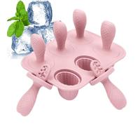 Petits Moules à Glace à l'Eau,6 Cases Moule à Bacs Congélateur | Formes À Bâtonnets Glacés À Démoulage Facile Et Plateau Pour Friandises Congelées Pour Le Pudding La Gelée