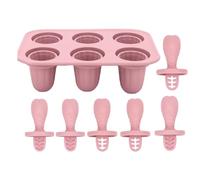 Petits moules à sucettes glacées, plateau à cake pop en silicone, moule réutilisable à 6 compartiments, design facile à démouler, machine à dessert fait maison pour fêtes d' , friandises d'été