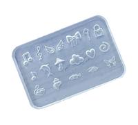Petits moules pour accessoires artistiques - Moules de formes variées pour ongles - Moules pour manucure délicate - Moule en silicone pour nail art