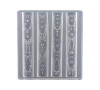 Petits moules pour accessoires d'art Motif nœud pour ongles Moules de conception Décoration d'ongles Manucure délicate Designs Fleurs Nail Art Salon