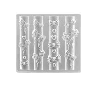 Petits moules pour accessoires d'art Motif nœud pour ongles Moules de conception Décoration d'ongles Manucure délicate Designs Fleurs Nail Art Salon