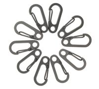 Petits Mousquetons En Métal Paracorde, 10 Pièces, Clips À Pression Avec Trou D'Oeil Fixe, Fermoirs À Ressort, Porte-Clés, Boucles Et Accessoires