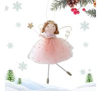 Petits - Ornements de sapin de Noël - Pendentif mignon sur le thème de Noël - Pendentif ange à suspendre pour fête, manteau mural, fenêtre, décoration d'anniversaire
