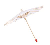 Petits parapluies en papier parasol blanc pour décorations, centres de table de mariage, fournitures de douche nuptiale, accessoires de cosplay photo(直径20cm)