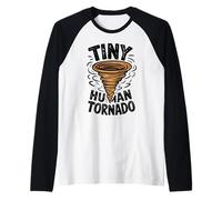 Petits Parents de tornades drôles pour Tout-Petits et garçons Manche Raglan