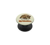 Petits Pas Big Adventures : Bébé Tortue Marching PopSockets PopGrip Adhésif