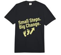 Petits Pas, Grand Changement, Motivation, progrès, Citation Comfort Colors Adult Heavyweight T-Shirt