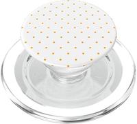 Petits Pois Blancs et Oranges - Esthétique - Style bohème PopSockets PopGrip pour MagSafe