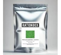 Petits pois lyophilisés - 2 portions - Durée de conservation : 25 ans - Ration d’urgence
