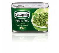 Petits Pois Tendres Et Fondants 495G|Cassegrain|(Lot De 2)|Best Deal