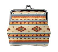 Petits portefeuilles amérindiens pour femme, porte-monnaie porte carte pour femme, petit portefeuille pour femme, avec fermeture éclair et verrou, noir, One Size, Art déco