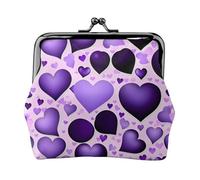 Petits portefeuilles tendance pour femme, porte-monnaie pour femme, petit portefeuille pour femme, avec fermeture éclair et verrou de baiser, noir, One Size, Art déco