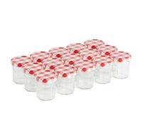 Petits pots en verre Bonne Maman Rouge - 15 mini pots en verre vides