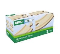 Petits Rails Courbes - BRIO - Lot de 4 éléments en bois de hêtre - Mixte - Intérieur
