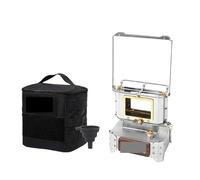 Petits réchauds d'extérieur, réchaud décoratif, lampe en verre, à pétrole, mini, thé, for équipement de camping(Kc26650)