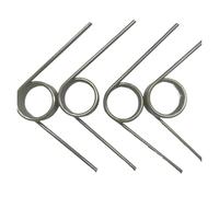 Petits ressorts de torsion en acier inoxydable, Ressort de torsion à rotation gauche 2,5 mm 65Mn en acier 12-30 mm 60-180 degrés 3-9 tours paquet de 10(4 laps(10PCS),16MM-2.5MM(180 ANGLE))