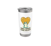 Petits rongeurs, grands sentiments amateurs de rongeurs amateurs de hamster Gobelet isotherme en acier inoxydable double paroi