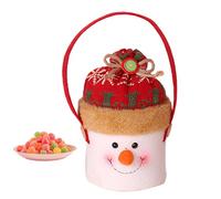 Petits sacs de Noël pour friandises, sacs de réveillon de Noël, sac à thème de Noël avec poignée en corde pour les faveurs de fête des enfants