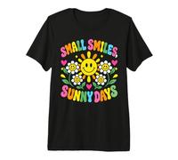 Petits sourires Sunny Days Retro Soleil et Daisy Garden T-Shirt Haut de Gamme
