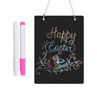 Petits Tableaux Noirs en Bois Mini Tableau Ardoise Double Face Tableaux Noirs à Suspendre Enseigne de Tableau Ecrire avec Craie Corde pour Message Mariage Anniversaire Bar Restaurant Café Murale Décor