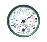 Petits thermomètres hygromètres faciles à lire avec cadre en métal, mesure de la température et de l ' humidité pour divers environnements, bureaux à domicile
