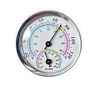Petits thermomètres hygromètres faciles à lire avec cadre en métal, mesure de la température et de l ' humidité pour divers environnements, bureaux à domicile
