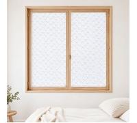 Petits voilages à la Paire en Etamine Motifs Petits Points Blanc 60x160 cm