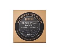 Petitfee Coussinets hydrogel pour les yeux Black Pearl&Gold, 60 pieces