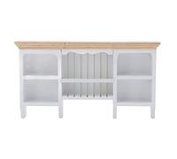 petjoyful 1/12 Miniatura armoire de rangement murale peinte à la main armoire de maison de poupée fabriquée Mini étagère (Blanche)