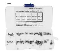 petjoyful 100 pcs Fil Enroulé Réparation Insert En Acier Inoxydable Filetage Vis Manchon (Avec*0.kh)