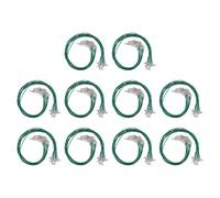 petjoyful 100 pièces cordon de collier ciré longueur réglable bricolage production corde collier pour la fabrication de bijoux (Verte)