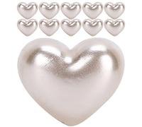 petjoyful 10pcs Heart Beads Imitation Pearls Beads Nail Art Decoration DIY Craft Ornament Accessory (XZ-44)