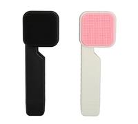petjoyful 2pcs Double Sided Face Brush Soft Bristles Ergonomic Long Handle Exfoliator Facial Scrubber for Reducing Excess Oil